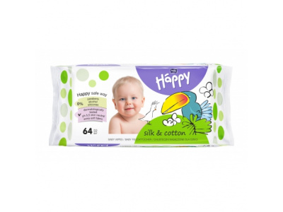 Salviette happy seta e cotone 64pz